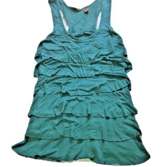 Eyeshadow Layered Ruffled Racerback Tank - Picture 3 of 7